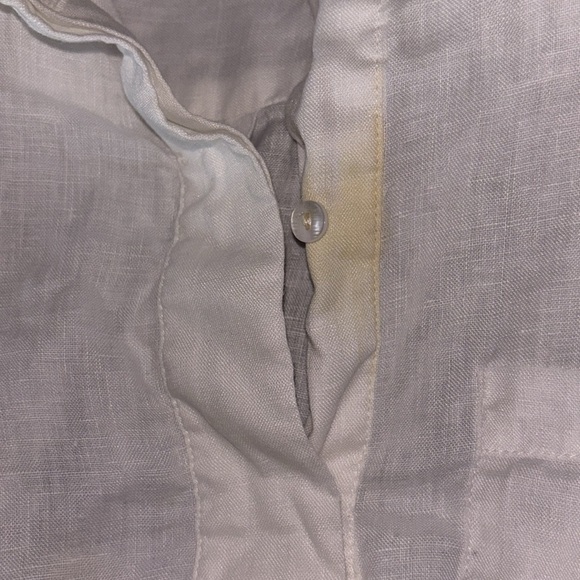 PART TWO | 100% Linen Top Women’s Short Sleeve Blouse in light pink Size L - Picture 6 of 13